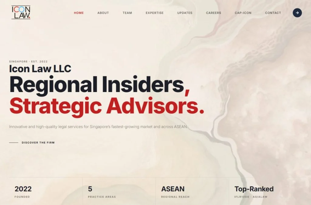 Icon Law LLC website homepage