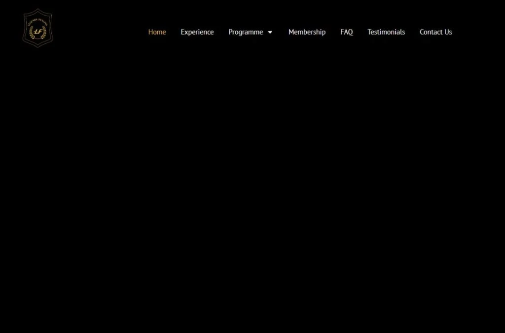 Legends Fencing website homepage