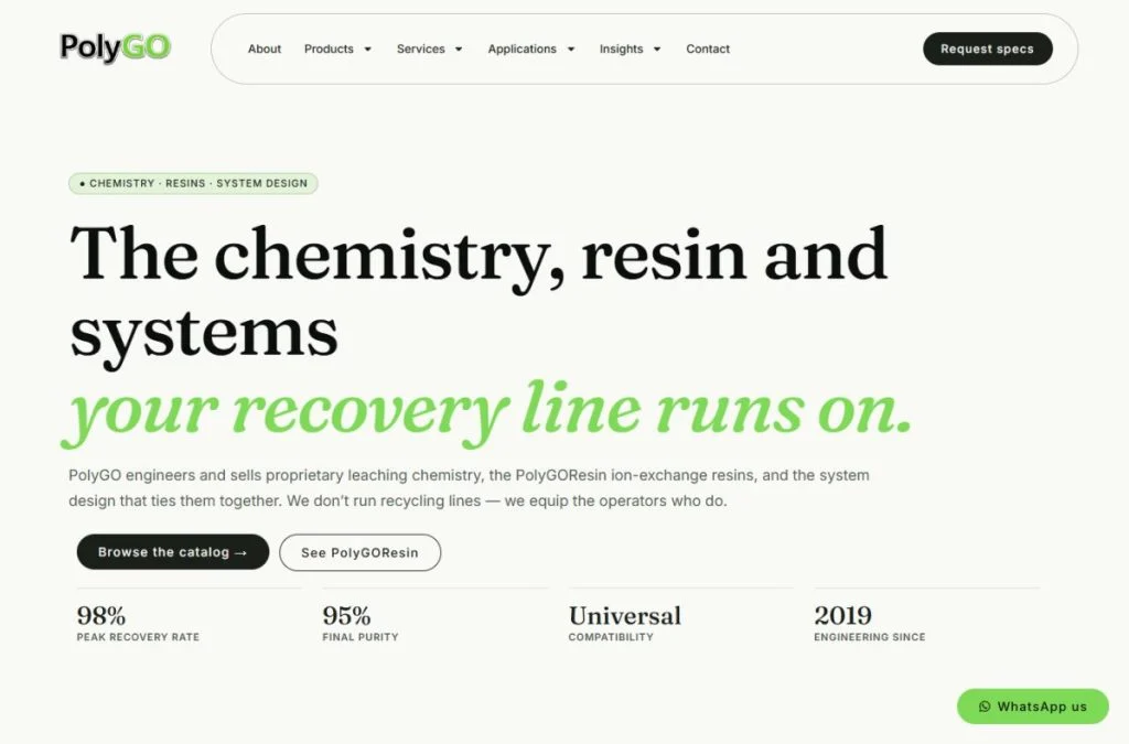 PolyGO website homepage
